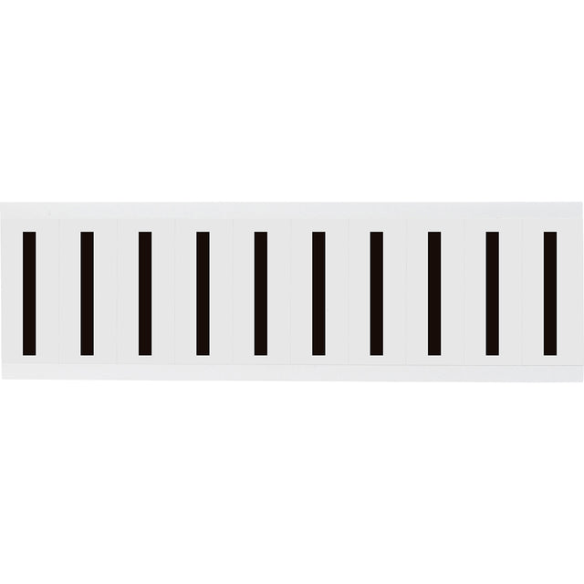 Zahlen & Buchstaben, B-499 (Nylongewebe), Weiß - I , 57 x 22 mm