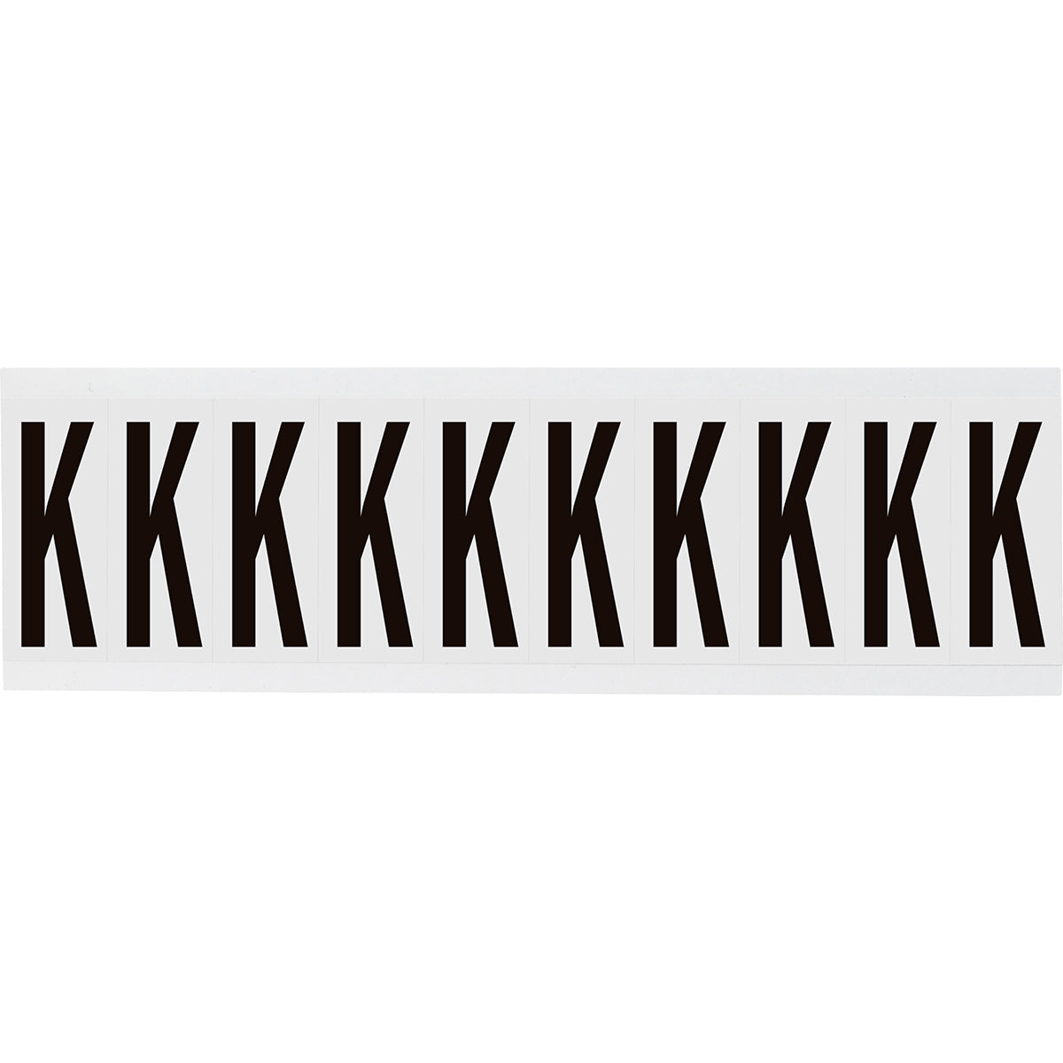 Zahlen & Buchstaben, B-499 (Nylongewebe), Weiß - K , 57 x 22 mm