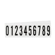 Zahlen & Buchstaben, B-499 (Nylongewebe), Weiß - NC , 57 x 22 mm