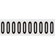 Zahlen & Buchstaben B-499 (Nylongewebe) - O - CAP , 57 x 22 mm