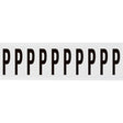 Zahlen & Buchstaben, B-499 (Nylongewebe), Weiß - P , 57 x 22 mm