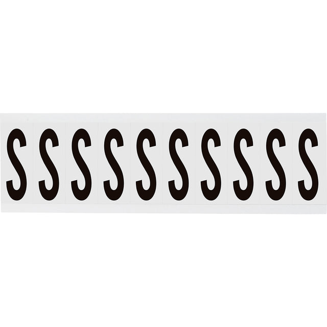 Zahlen & Buchstaben, B-499 (Nylongewebe), Weiß - S , 57 x 22 mm
