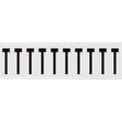 Zahlen & Buchstaben, B-499 (Nylongewebe), Weiß - T , 57 x 22 mm