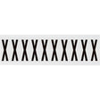Zahlen & Buchstaben, B-499 (Nylongewebe), Weiß - X , 57 x 22 mm