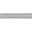 Zahlen & Buchstaben, B-499 (Nylongewebe), Weiß - 0 , 19 x 14 mm
