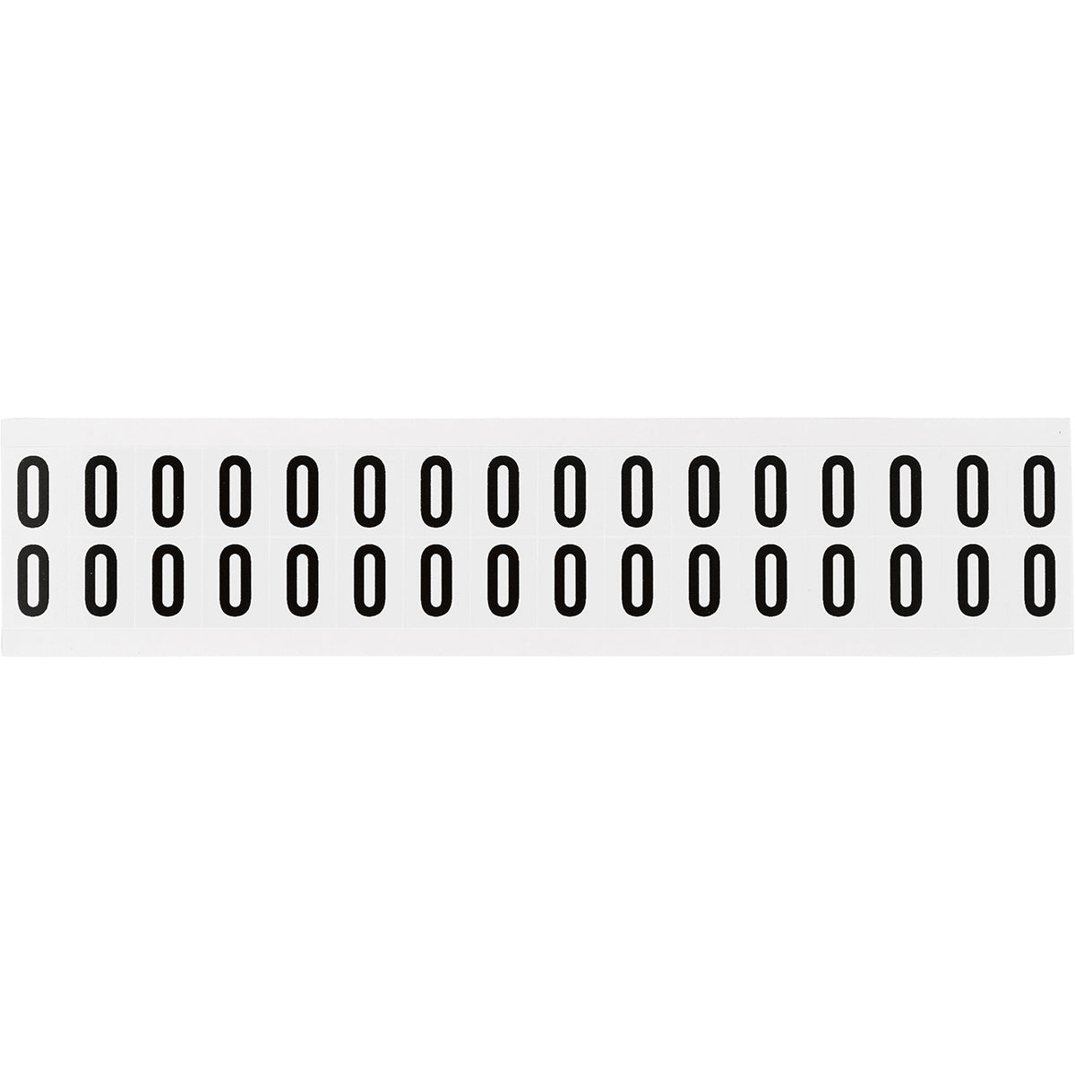 Zahlen & Buchstaben, B-499 (Nylongewebe), Weiß - 0 , 19 x 14 mm