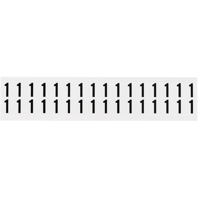 Zahlen & Buchstaben, B-499 (Nylongewebe), Weiß - 1 , 19 x 14 mm