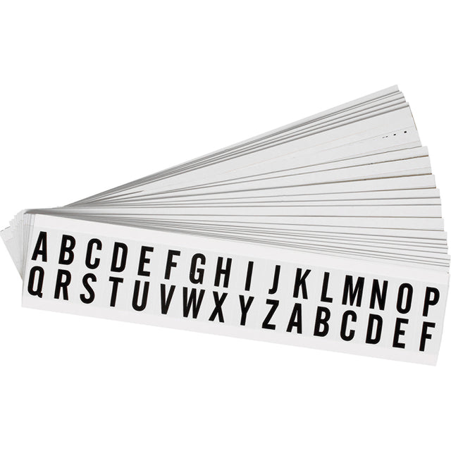 Zahlen & Buchstaben, B-499 (Nylongewebe), Weiß A - Z , 19 x 14 mm