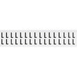 Zahlen & Buchstaben, B-499 (Nylongewebe), Weiß - L , 19 x 14 mm