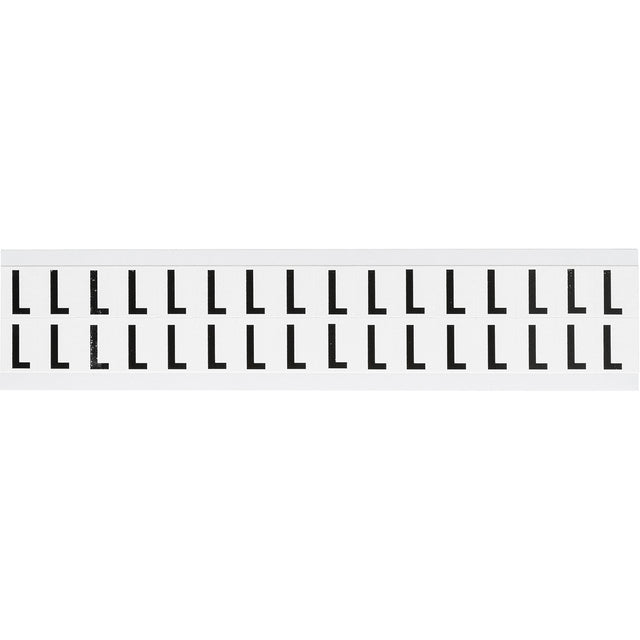Zahlen & Buchstaben, B-499 (Nylongewebe), Weiß - L , 19 x 14 mm