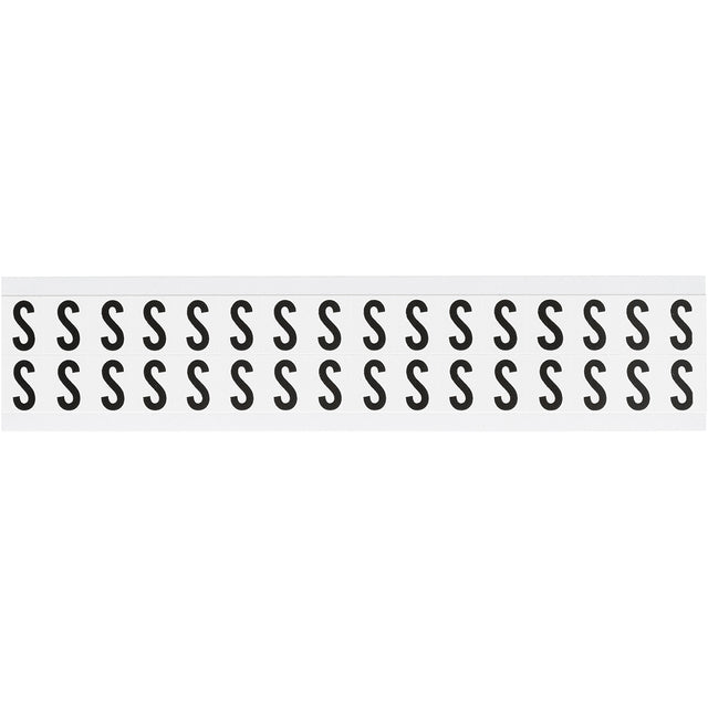 Zahlen & Buchstaben, B-499 (Nylongewebe), Weiß - S , 19 x 14 mm