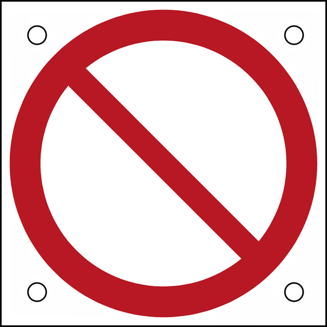 ISO-Sicherheitsschild – Allgemeines Verbotszeichen