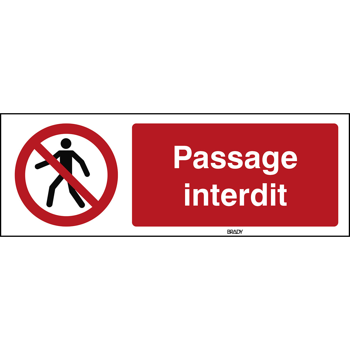 Für Fußgänger verboten – ISO 7010