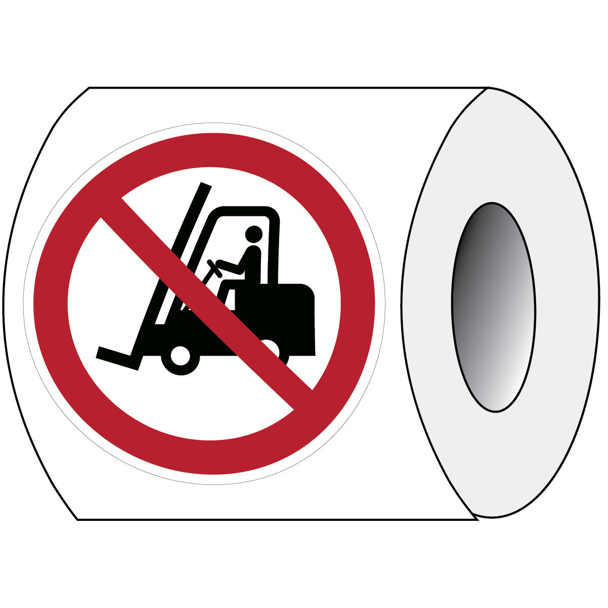 ISO safety sign - Prohibited for industrial trucks