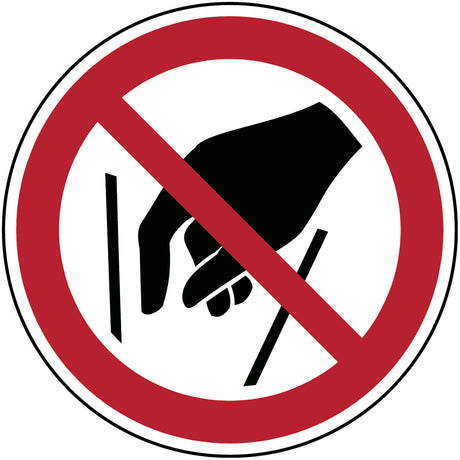 Nicht in die Schüttung greifen – ISO 7010