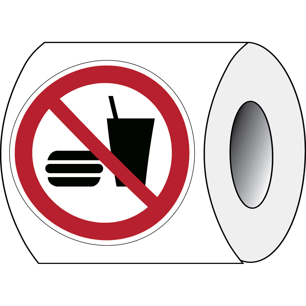 ISO safety sign - No eating or drinking