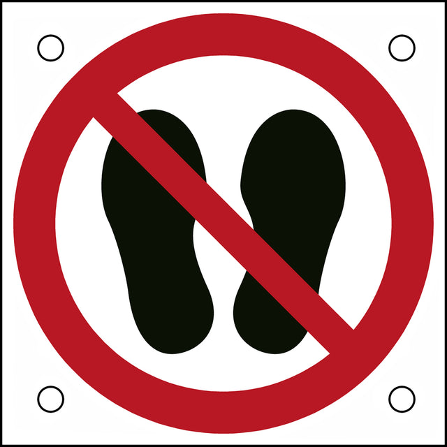 ISO-Sicherheitsschild – Betreten der Fläche verboten