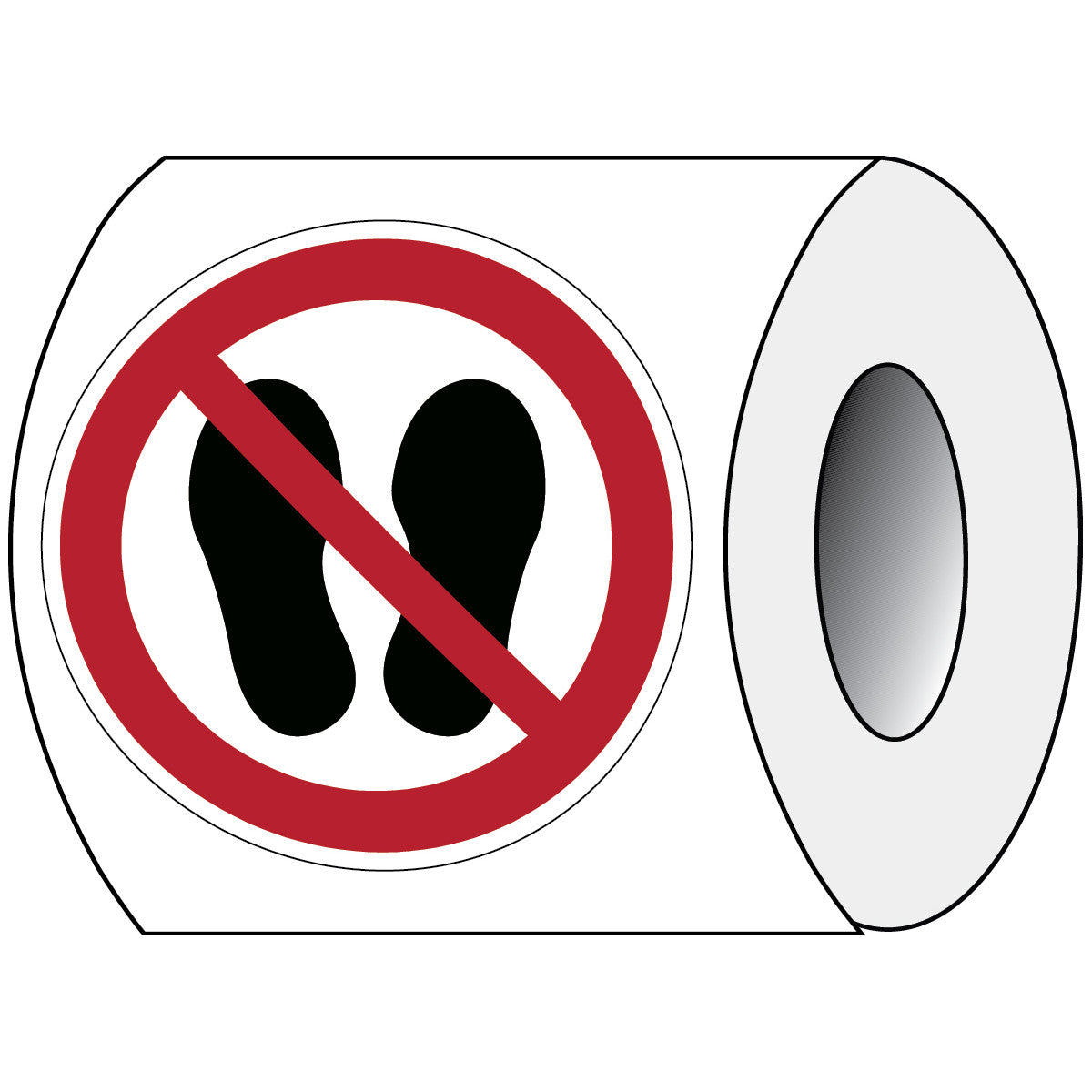 ISO safety sign - No entry to the area