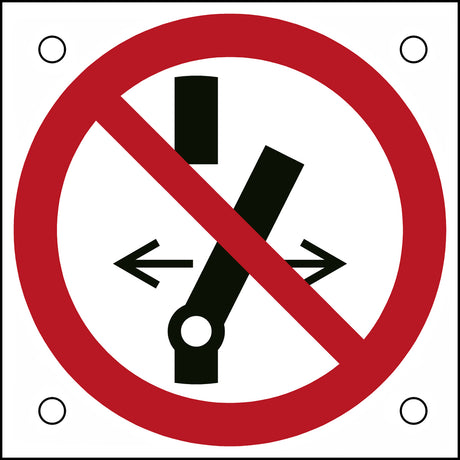 ISO-Sicherheitsschild – Schalten verboten