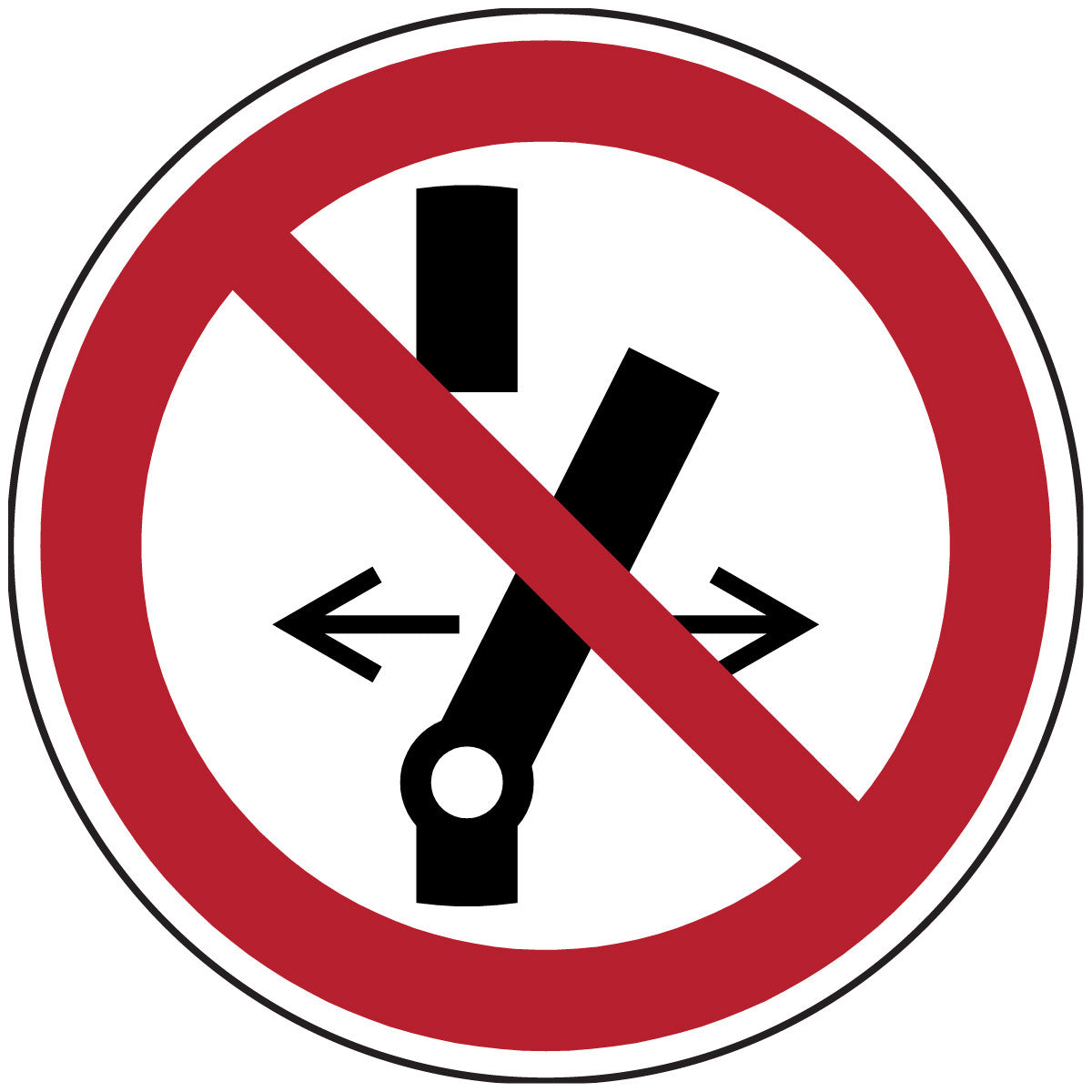 ISO safety sign - Do not switch