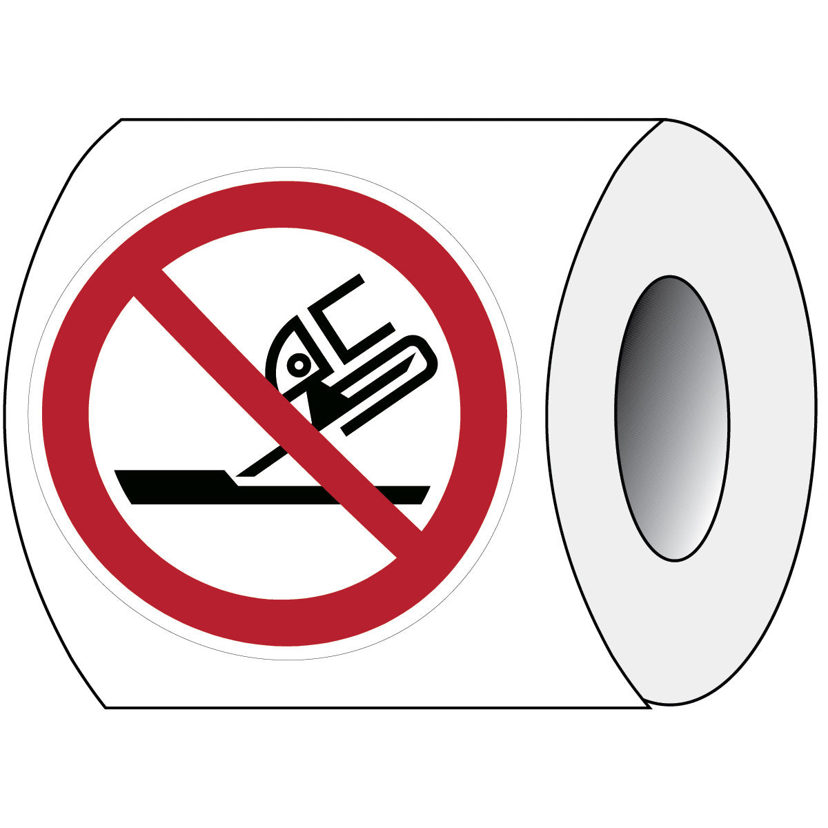 ISO safety marking - Not permitted for side grinding