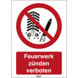 ISO-Sicherheitsschild – Feuerwerk erboten