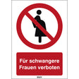 ISO-Sicherheitsschild – Nicht für Schwangere