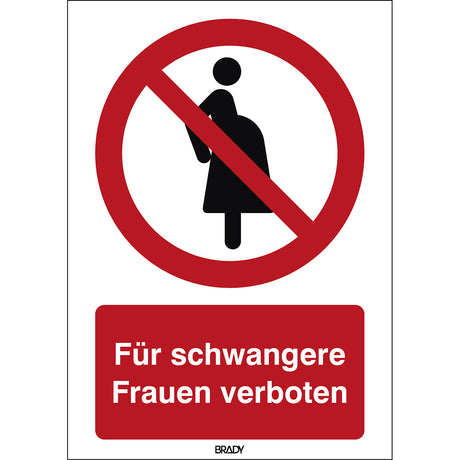 ISO-Sicherheitsschild – Nicht für Schwangere