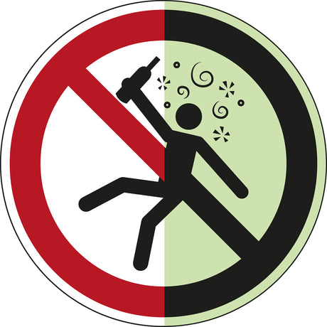 ISO Sicherheitskennzeichnung - Nicht für Personen in berauschtem Zustand