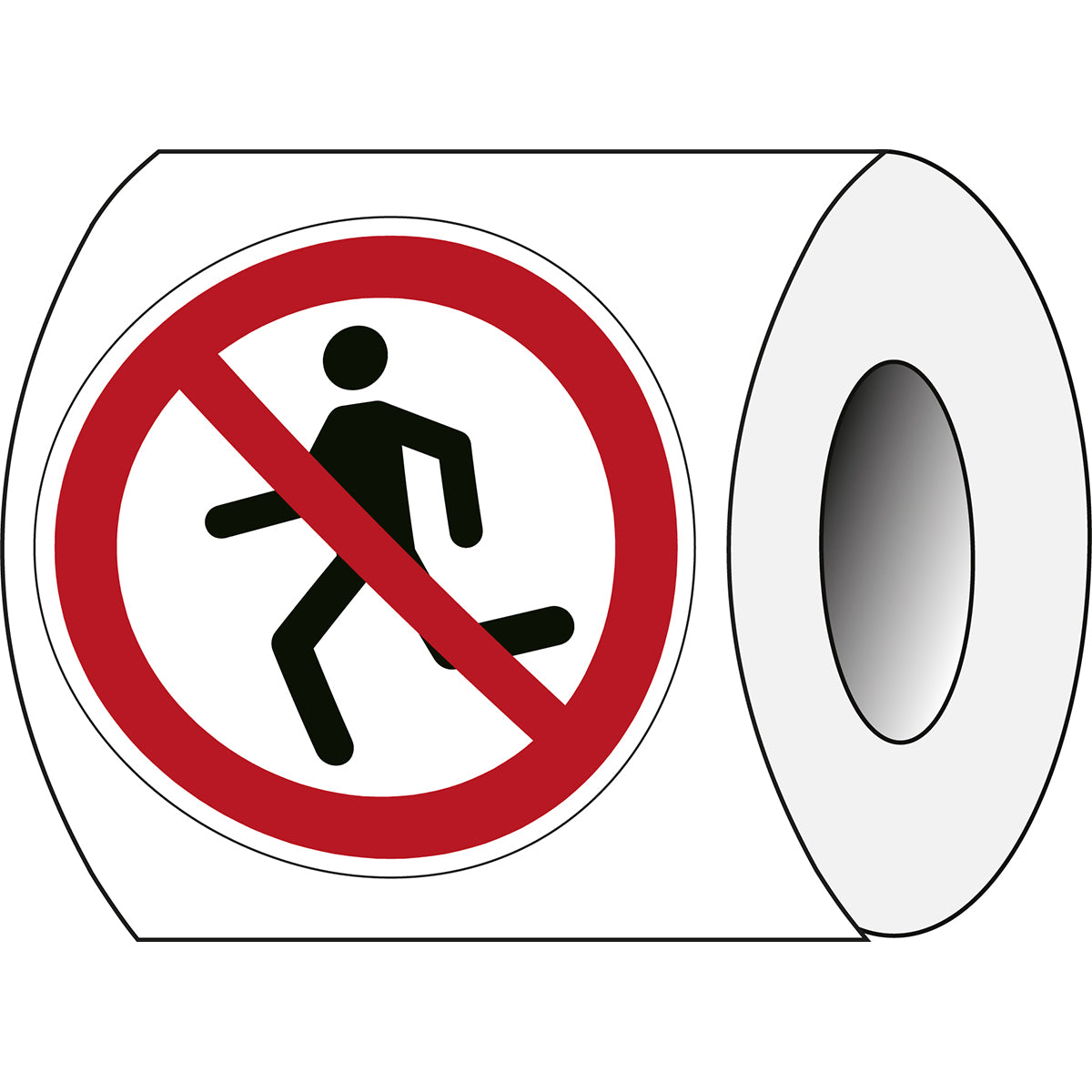 ISO Sicherheitskennzeichnung - Rennen verboten