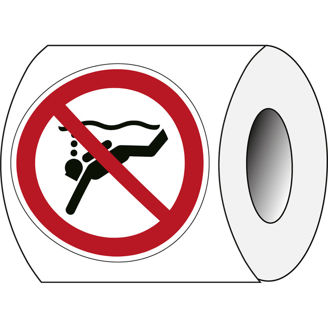 ISO Sicherheitskennzeichnung - Unterwassertauchen verboten