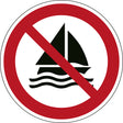 ISO Sicherheitskennzeichnung - Segeln verboten