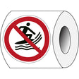 ISO Sicherheitskennzeichnung - Keine Surf-Fahrzeuge