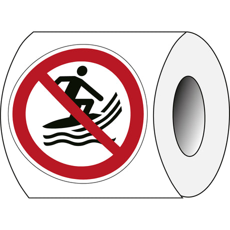 ISO Sicherheitskennzeichnung - Keine Surf-Fahrzeuge