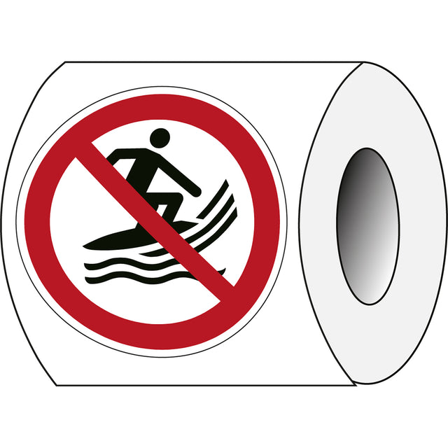 ISO Sicherheitskennzeichnung - Keine Surf-Fahrzeuge
