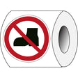 ISO Sicherheitskennzeichnung - Keine Straßenschuhe