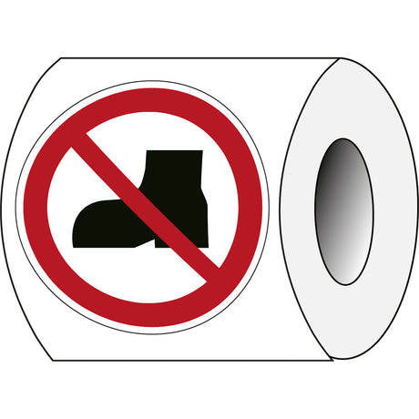 ISO Sicherheitskennzeichnung - Keine Straßenschuhe