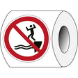 ISO Sicherheitskennzeichnung - Nicht in das Wasser springen