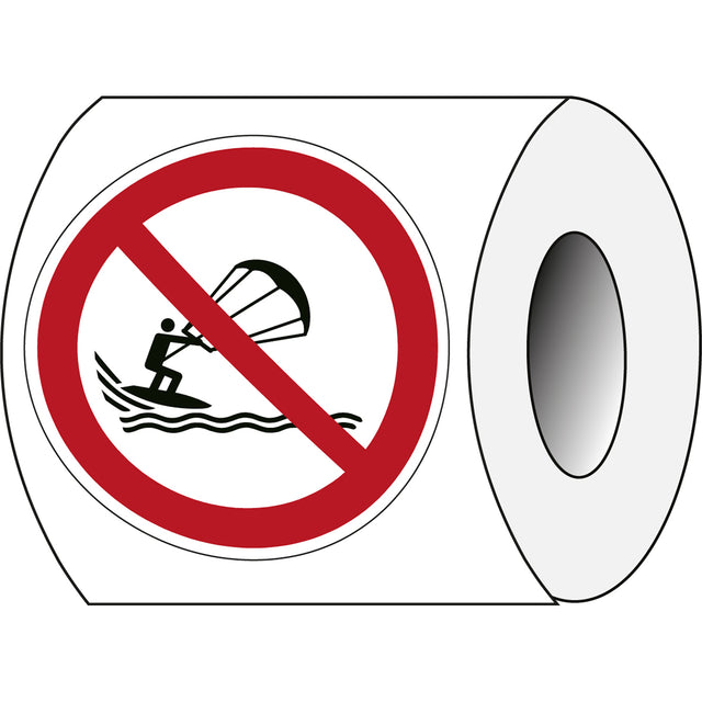 ISO Sicherheitskennzeichnung - Kitesurfen verboten