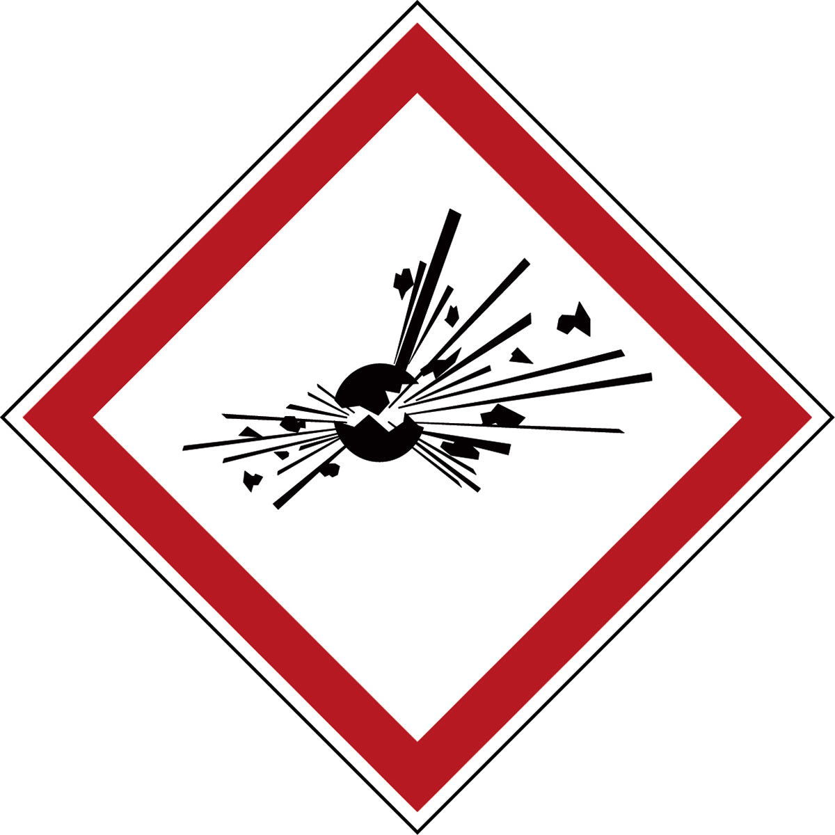 Mini pictograms dangerous goods labeling