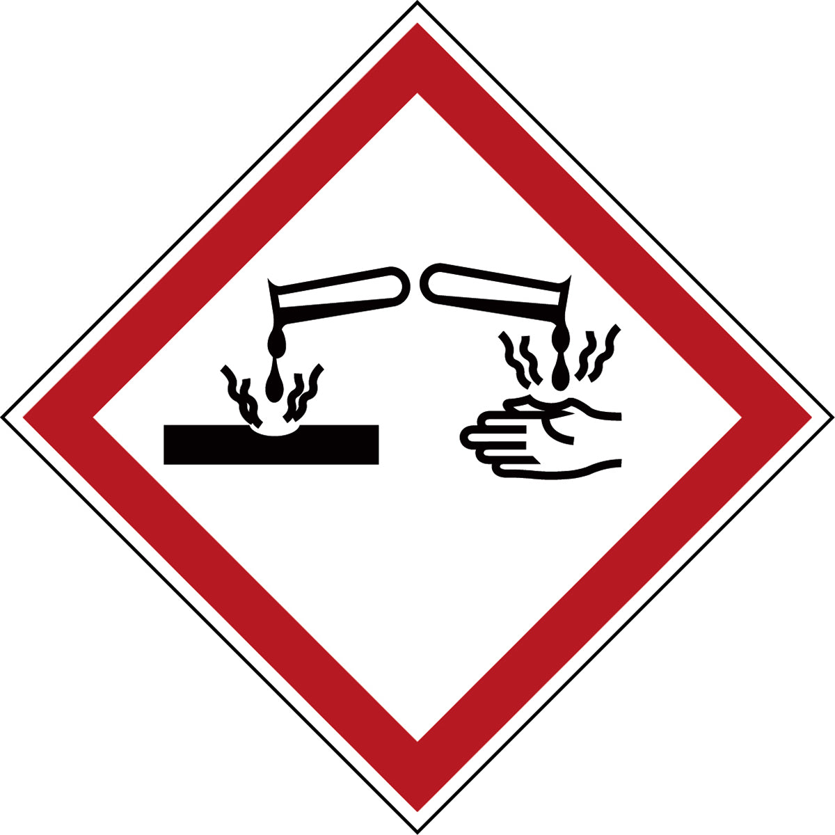 Mini pictograms dangerous goods labeling