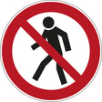 Verbotsschilder - Für Fußgänger verboten