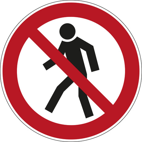 Verbotsschilder - Für Fußgänger verboten