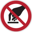 Verbotsschilder - Berühren verboten