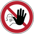 Verbotsschilder - Zutritt für Unbefugte verboten