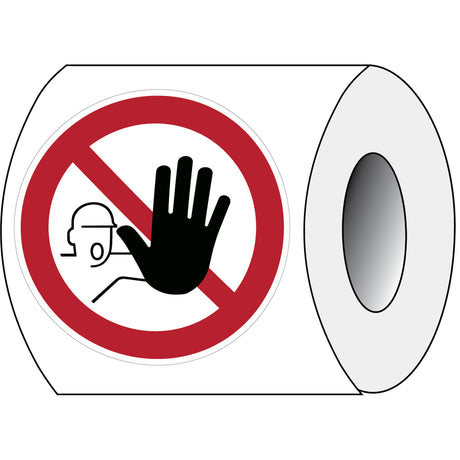 Sicherheitsetiketten auf Rolle - Verbotsschilder