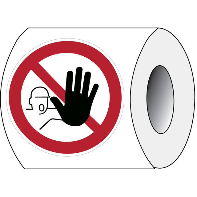 Sicherheitsetiketten auf Rolle - Verbotsschilder