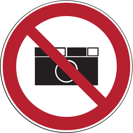 Verbotsschilder - Fotografieren verboten