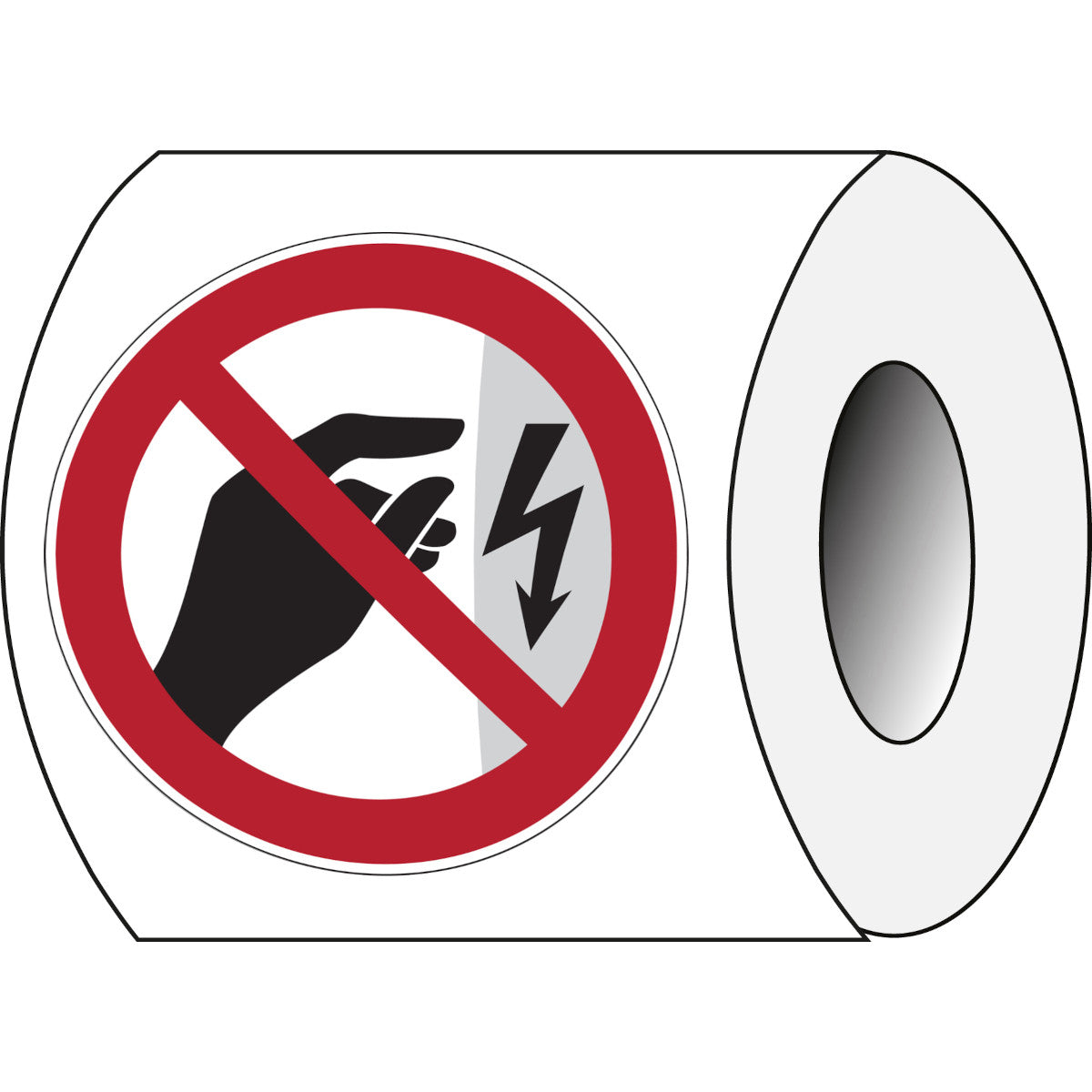 Sicherheitsetiketten auf Rolle - Verbotsschilder