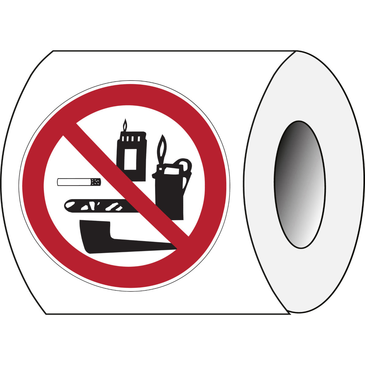 Sicherheitsetiketten auf Rolle - Verbotsschilder